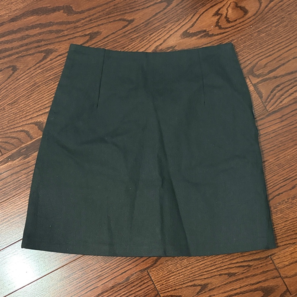 OAK + FORT Dark Gray Mini Skirt NWT